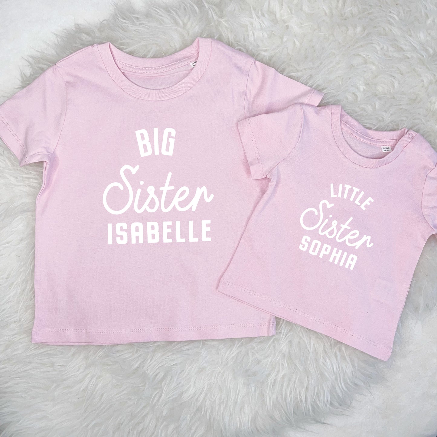 Brother Sister Matching Personalised matching T Shirt Set