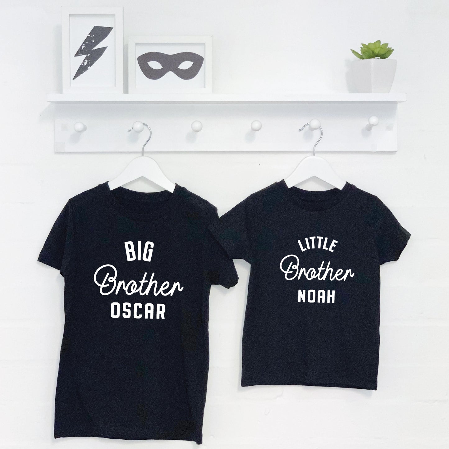 Brother Sister Matching Personalised matching T Shirt Set