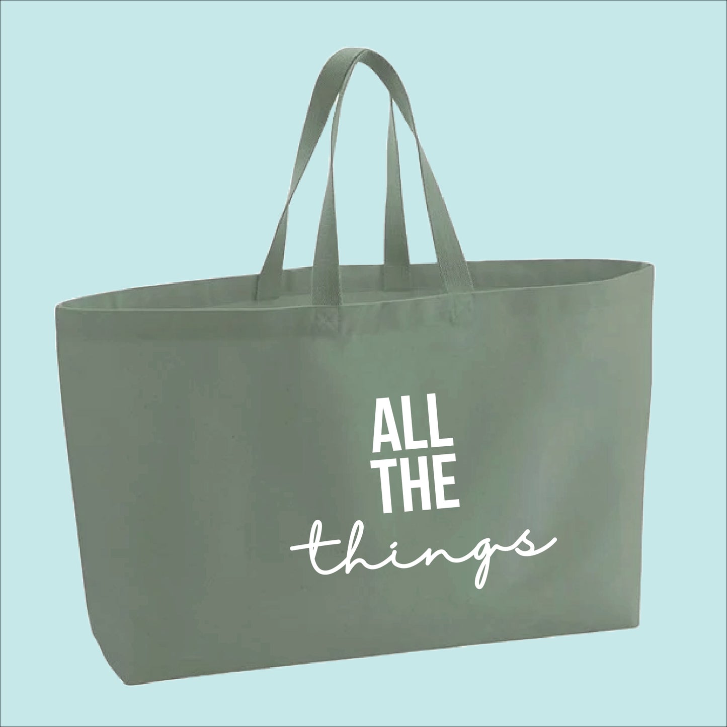 All The Things Premium Canvas Oversized Tote Bag