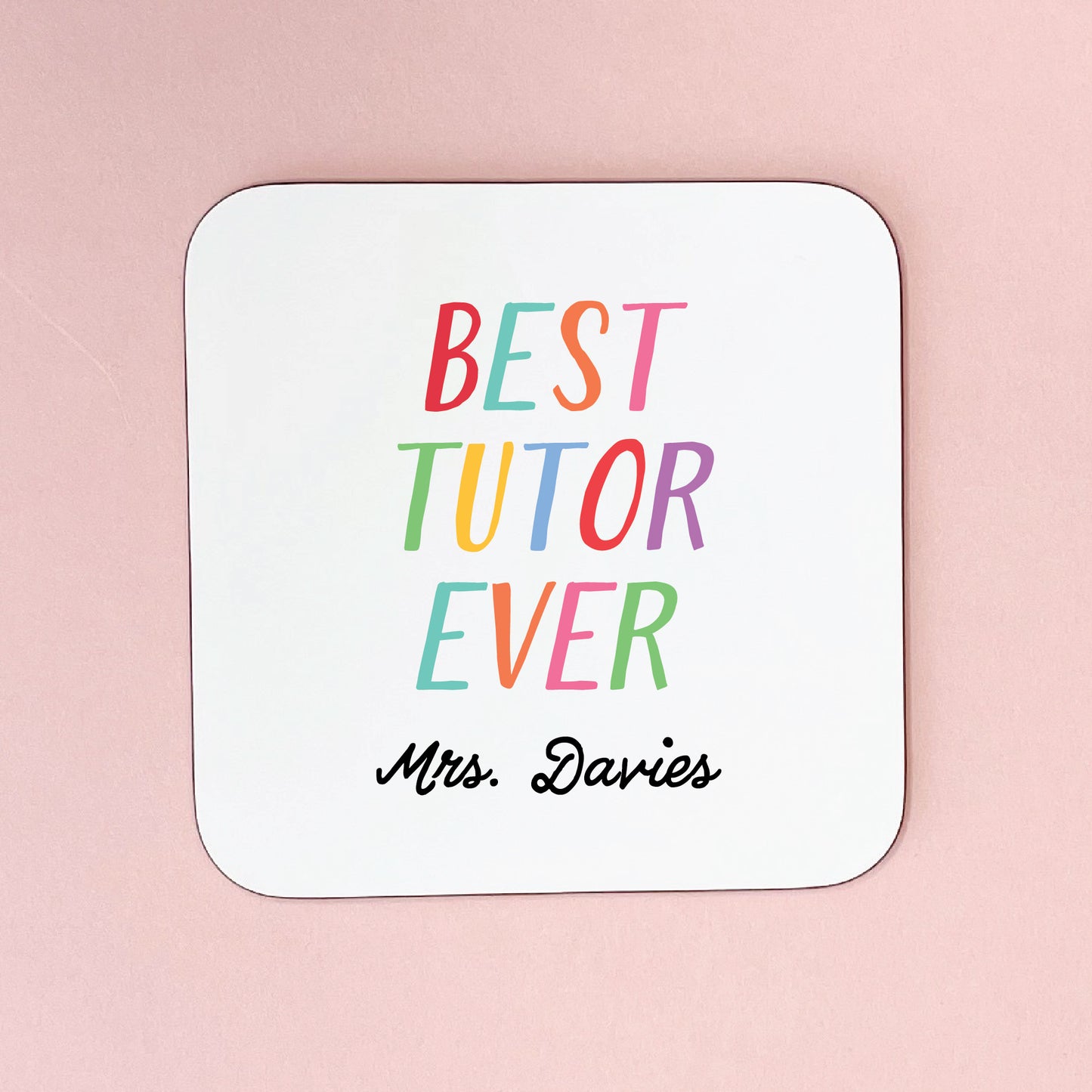 Personalised Best Tutor Mug Colourful