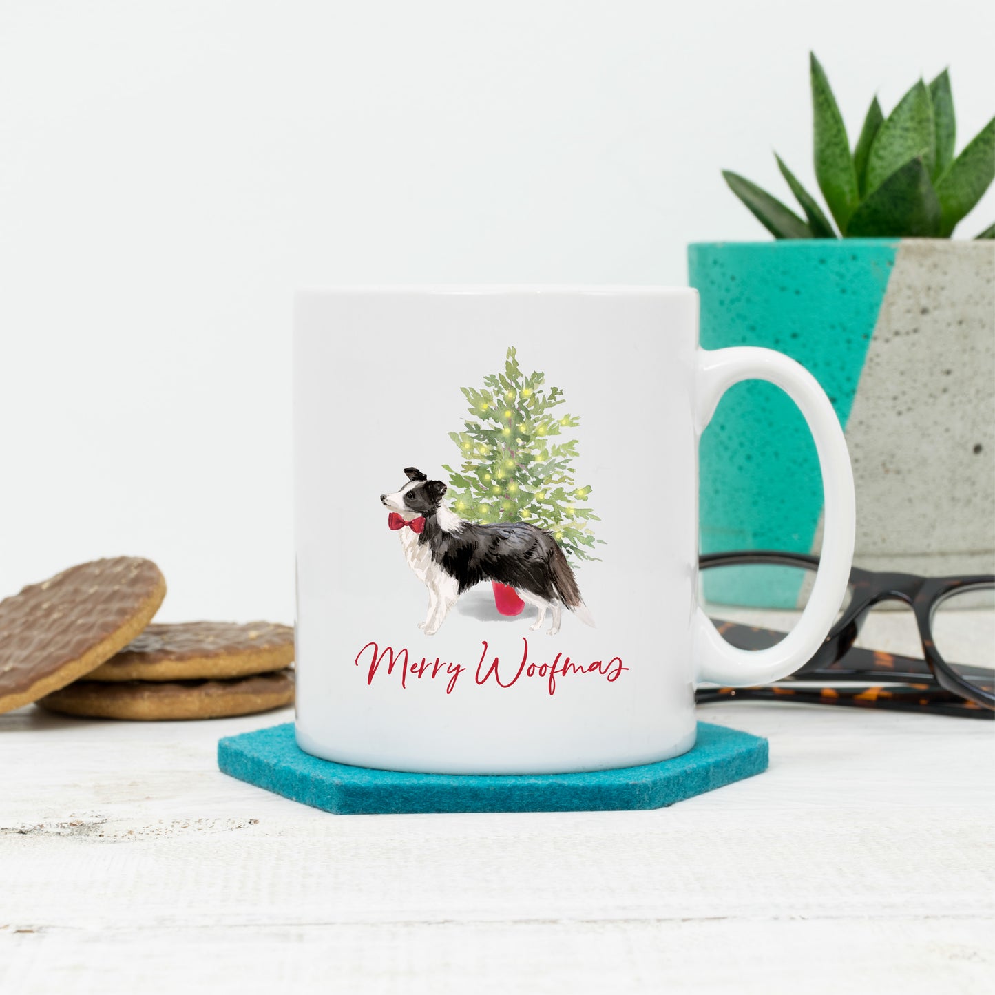 Personalised Dog Christmas Mug