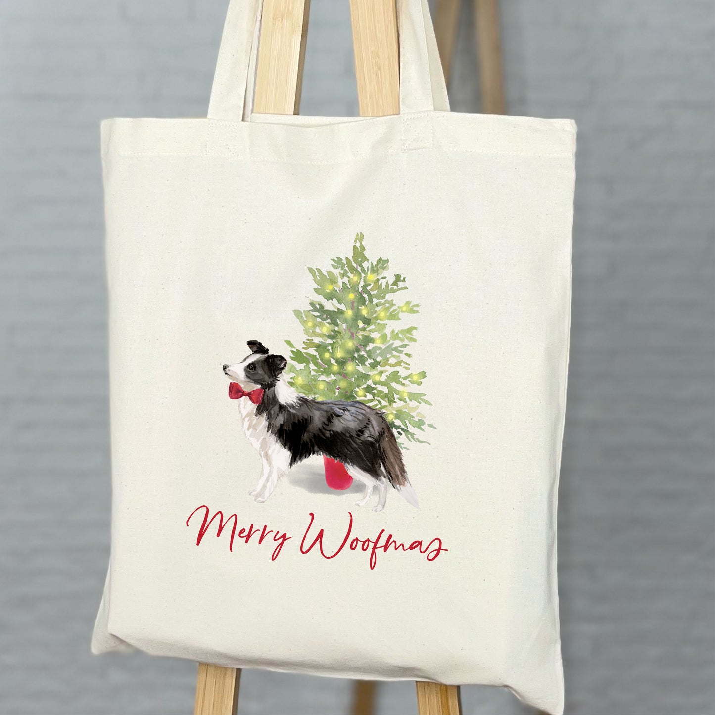 Personalised Dog Christmas Tote Bag