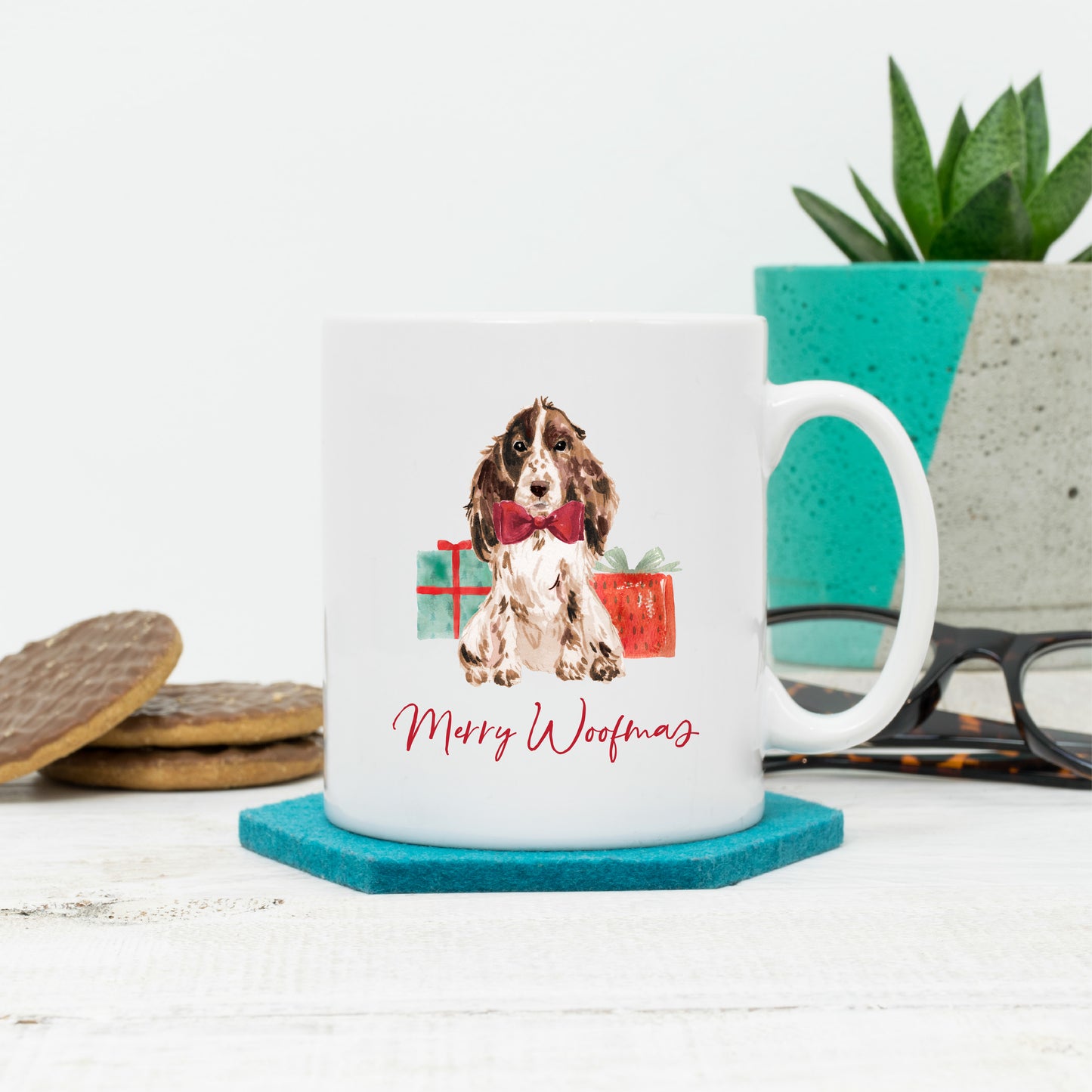 Personalised Dog Christmas Mug
