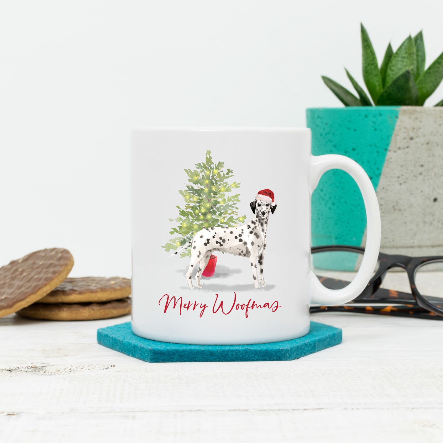 Personalised Dog Christmas Mug