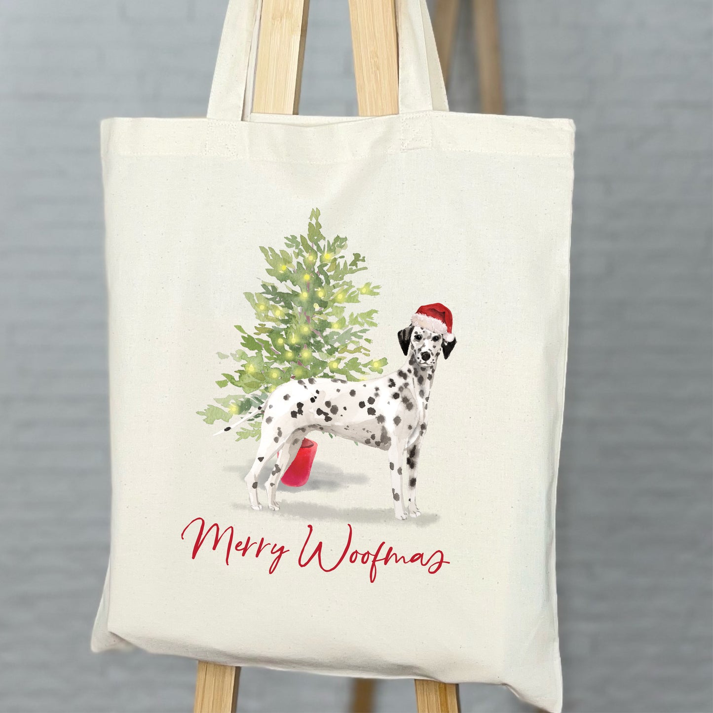 Personalised Dog Christmas Tote Bag