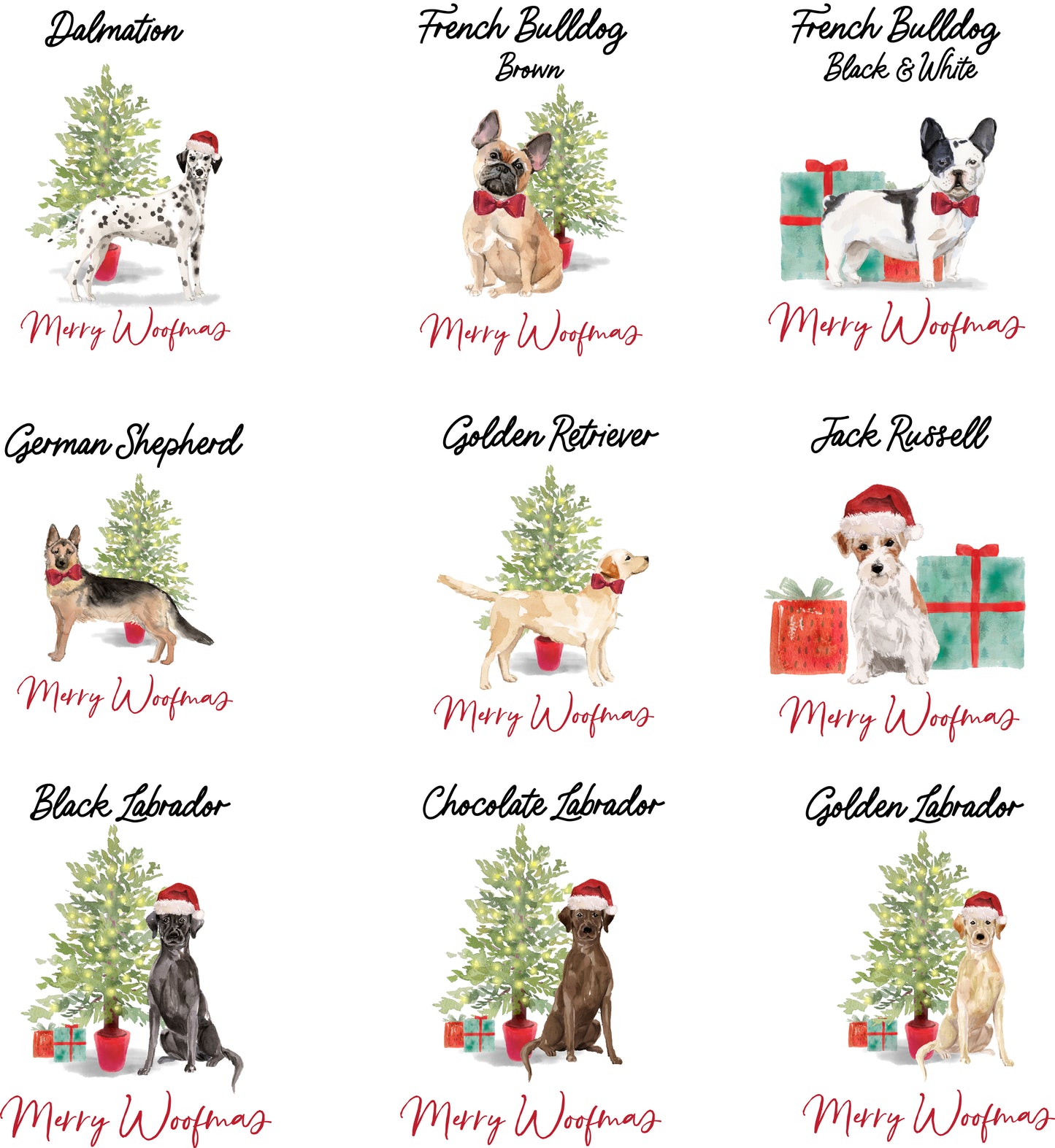 Personalised Dog Christmas Tote Bag