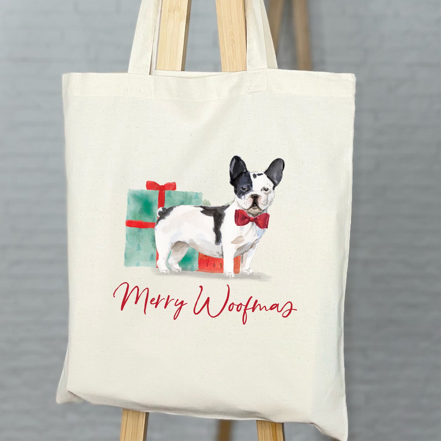 Personalised Dog Christmas Tote Bag