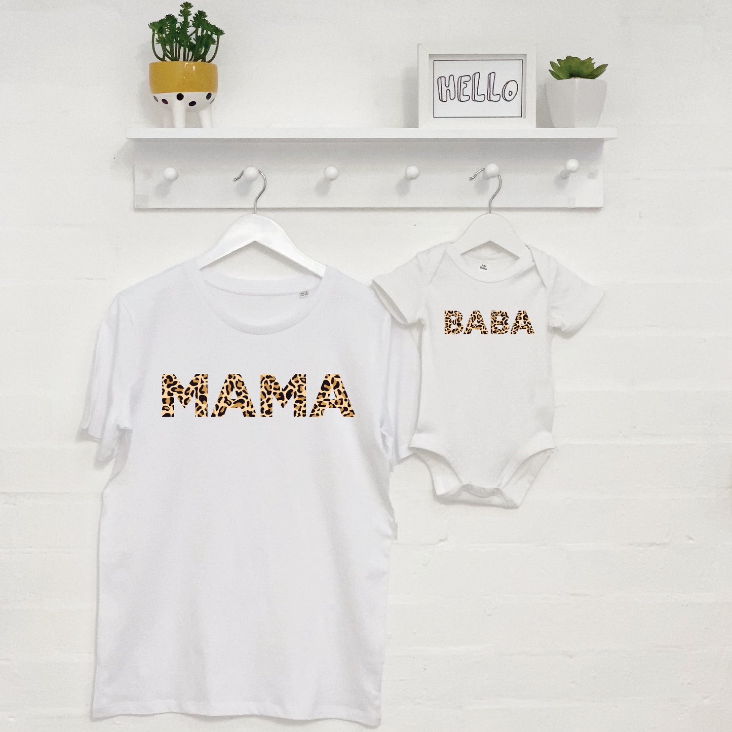 Mama And Mini Animal Print T Shirt Set