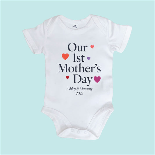 Our First Mother's Day Personalised Babygrow