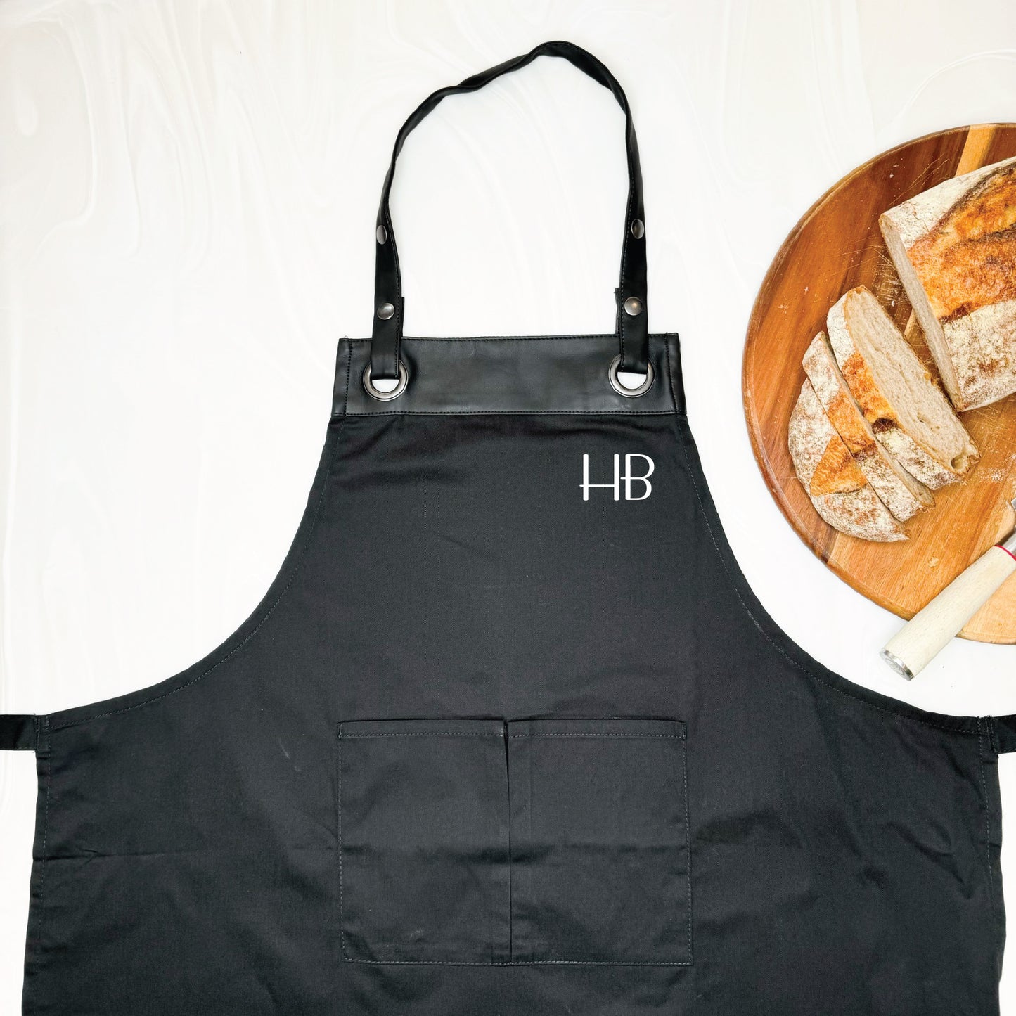 Modern Personalised Artisan Apron With Initials