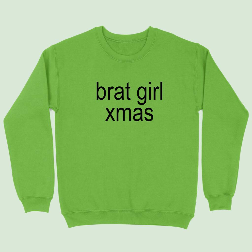 Brat Girl Xmas Christmas Sweatshirt