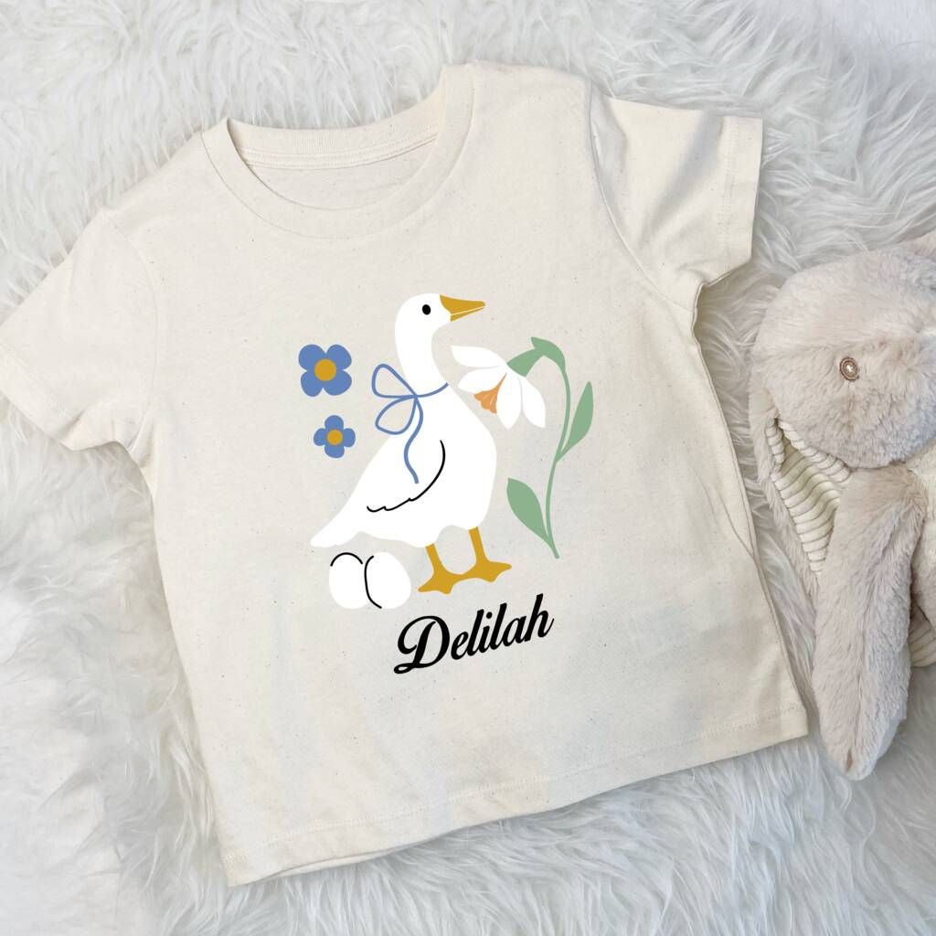 Duck Personalised Kids T Shirt