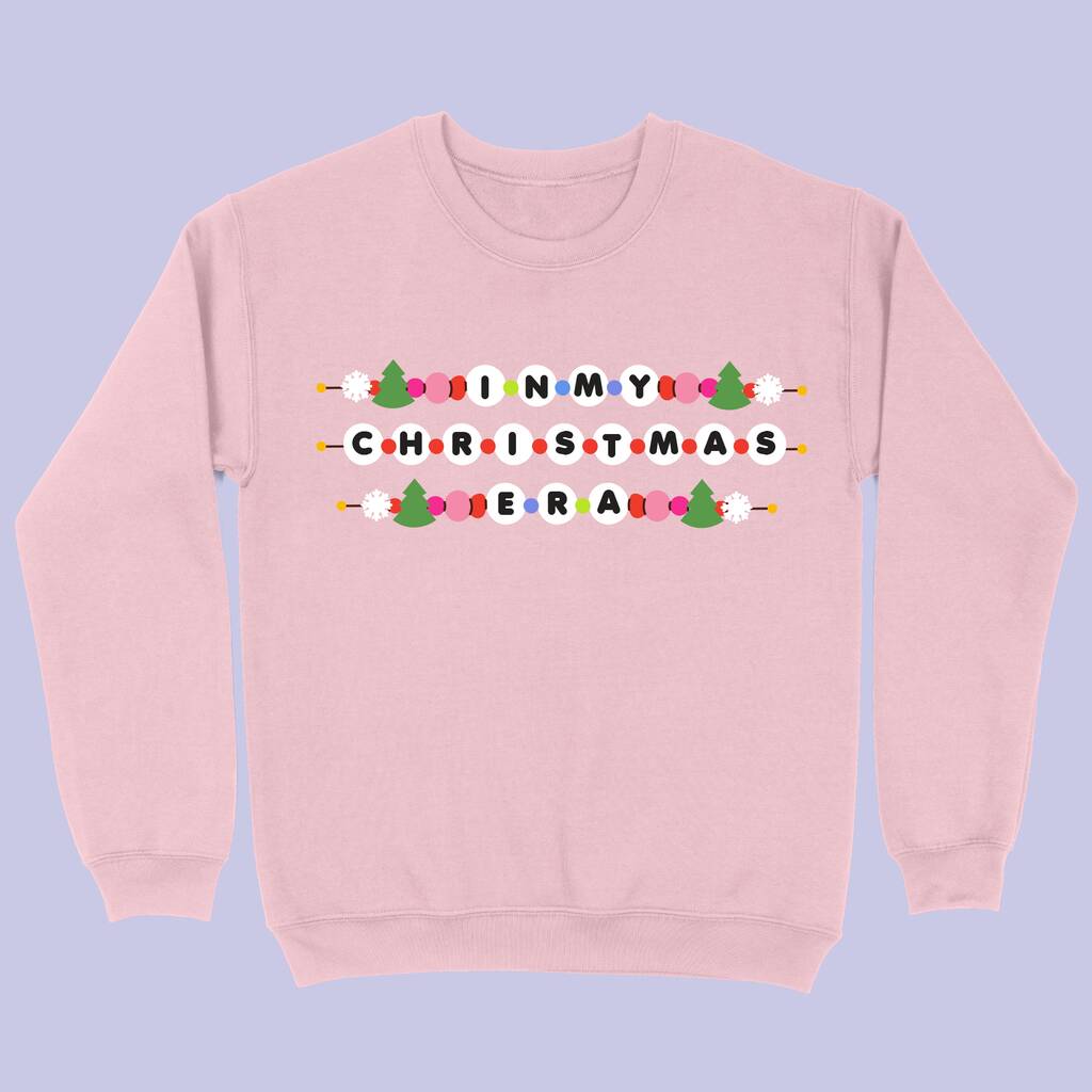In My Christmas Era Friendship Bracelet Sweatshirt