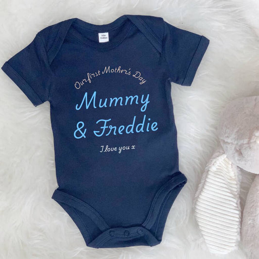 Personalised Mummy And Me Mothers Day Babygrow