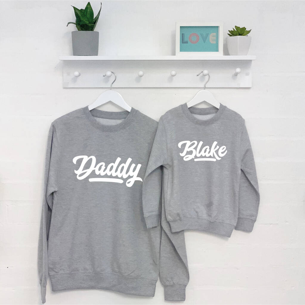 Retro Parent And Child Matching Sweatshirts