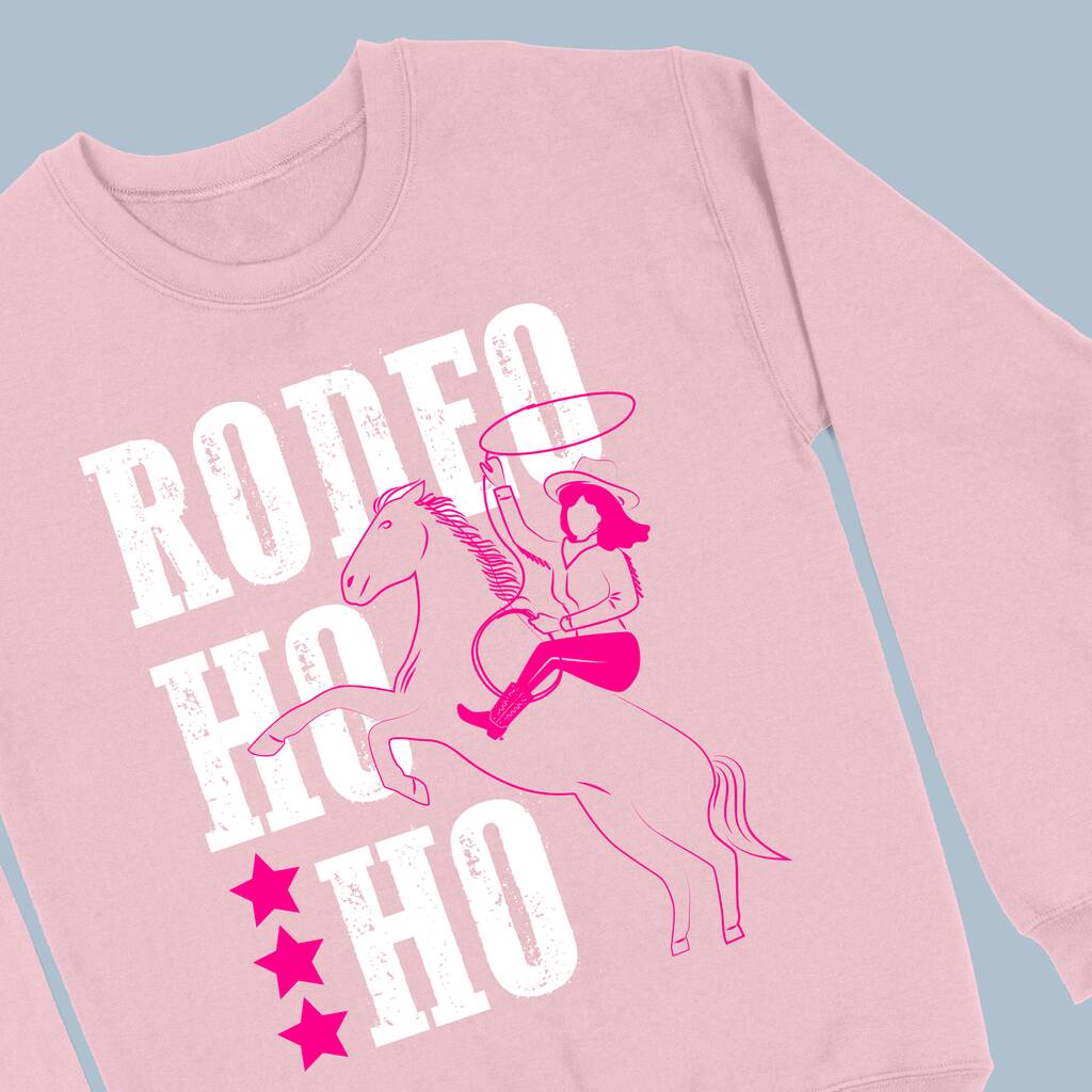 Rodeo Ho Ho Christmas Cowgirl Sweatshirt