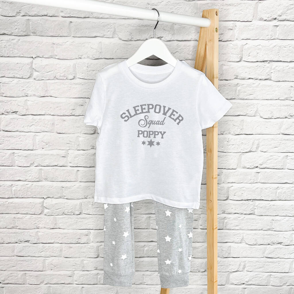 Varsity Sleepover Squad Personalised Pyjamas