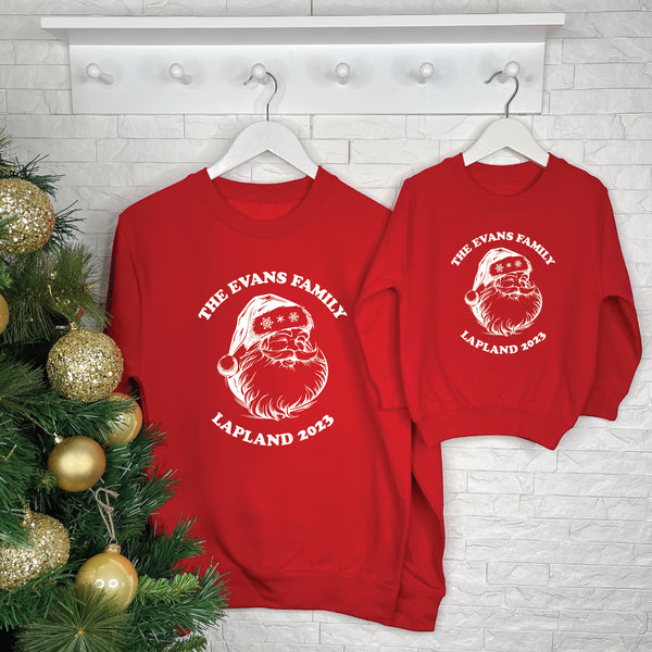 Santa Family Lapland Matching Christmas Jumpers Lovetree Design