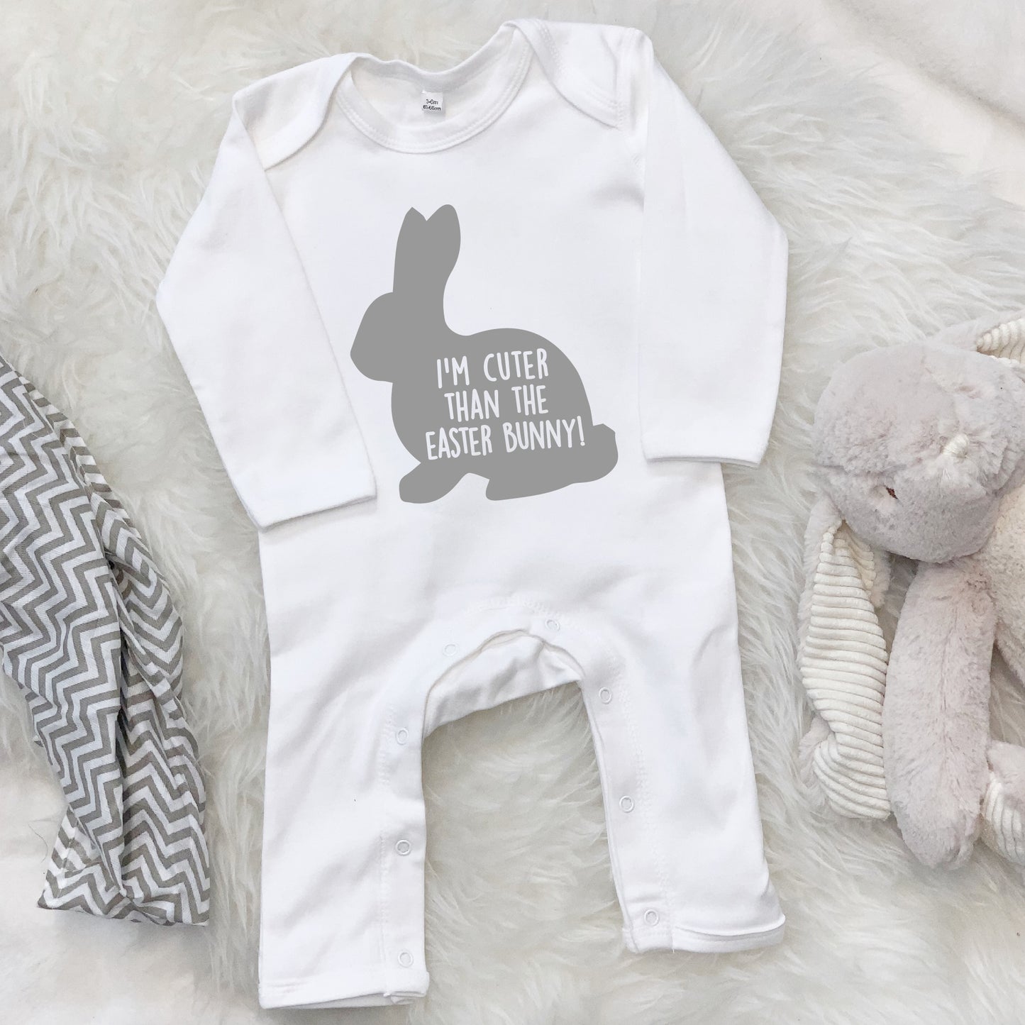 I'm Cuter Than The Easter Bunny Babygrow - Lovetree Design