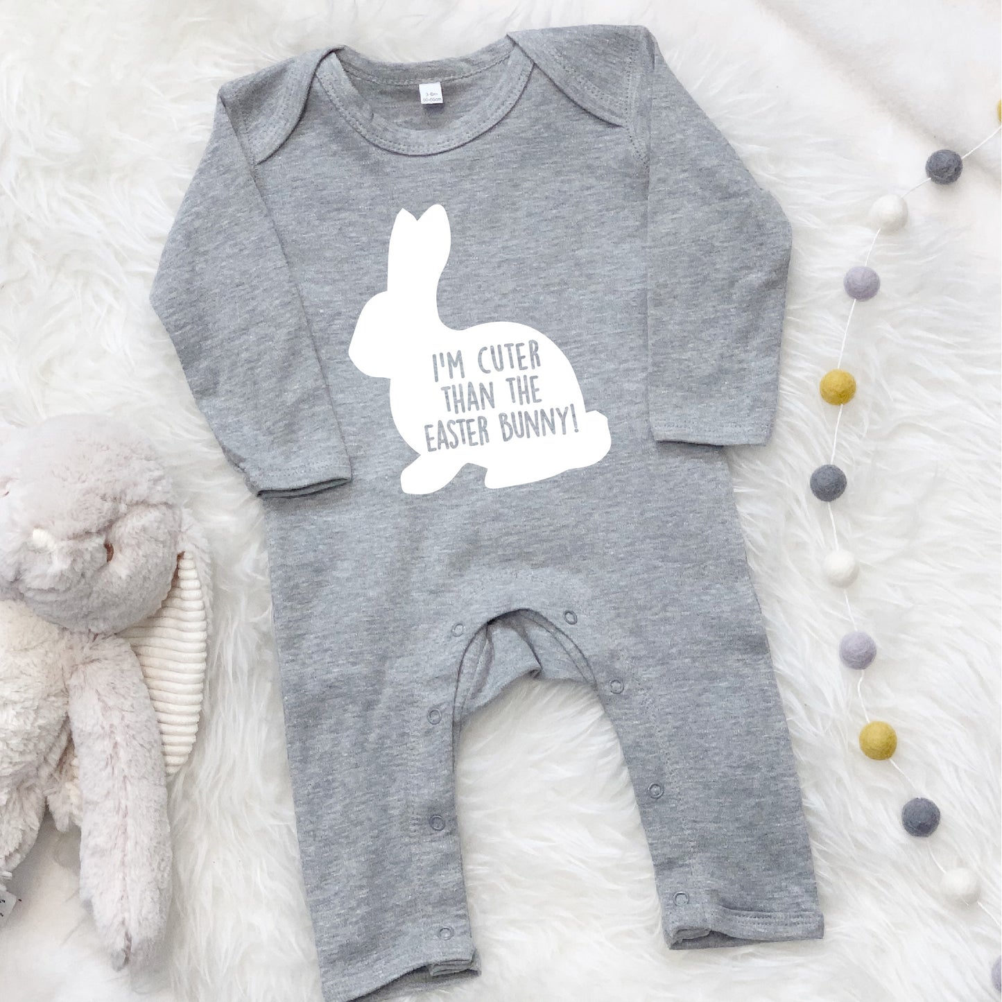 I'm Cuter Than The Easter Bunny Babygrow - Lovetree Design