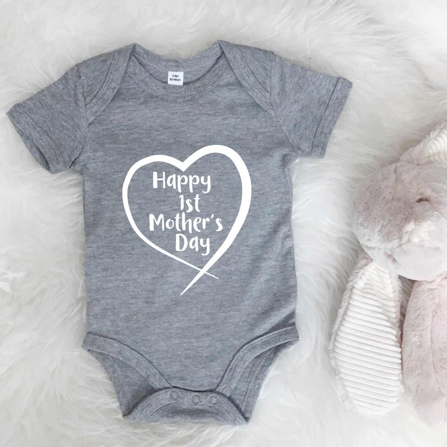 Happy First Mother's Day Heart Babygrow - Lovetree Design