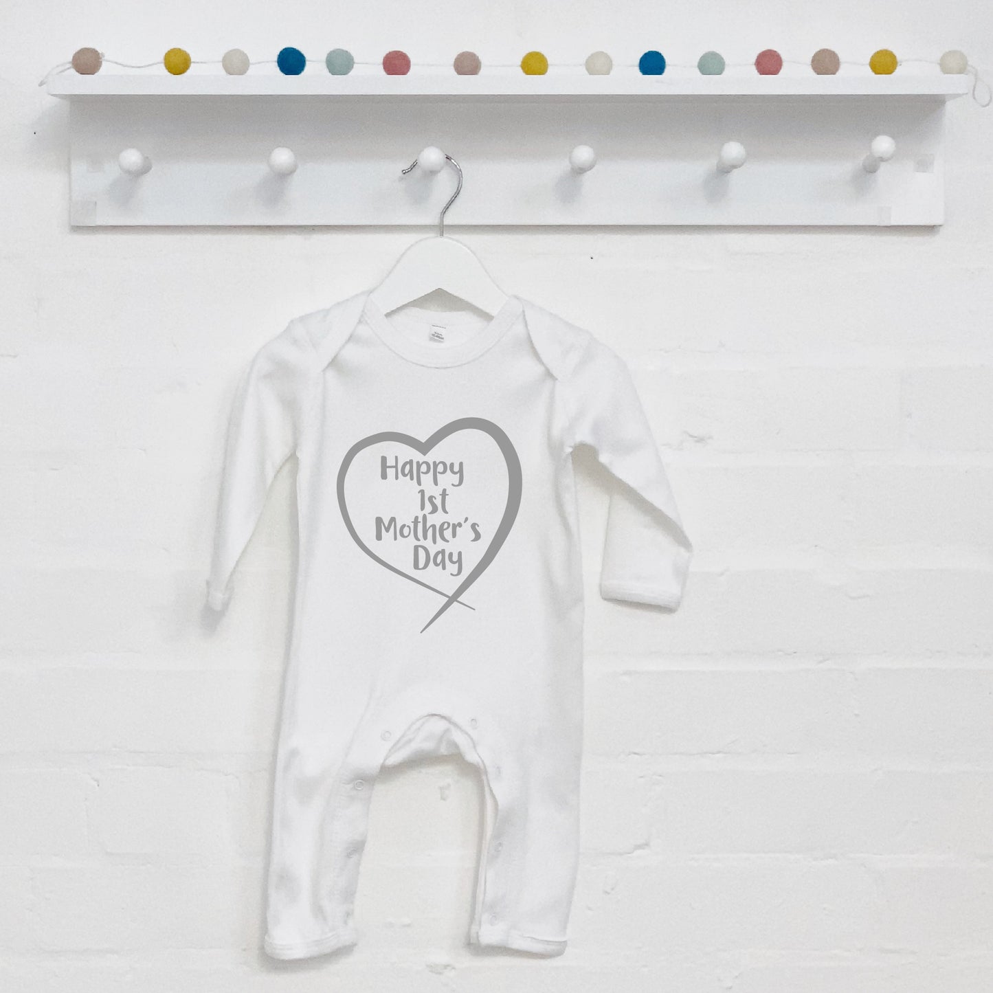 Happy First Mother's Day Heart Babygrow - Lovetree Design