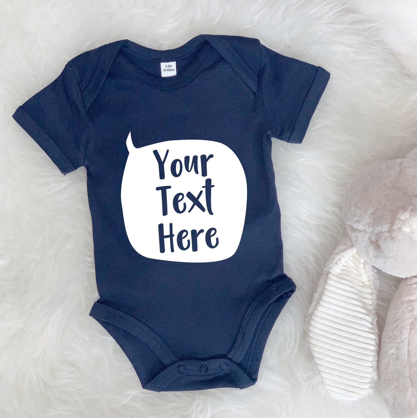 New Speech Bubble Personalised Babygrow - Lovetree Design