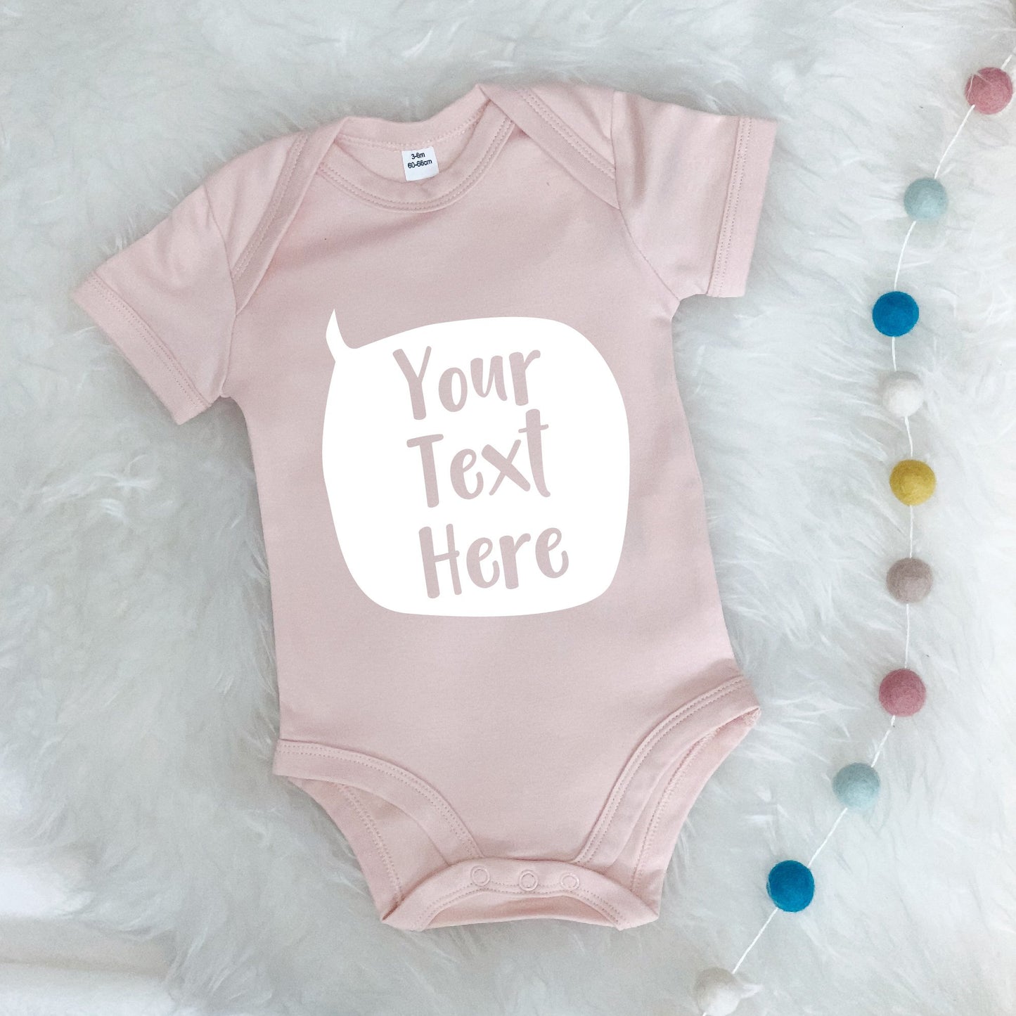 New Speech Bubble Personalised Babygrow - Lovetree Design