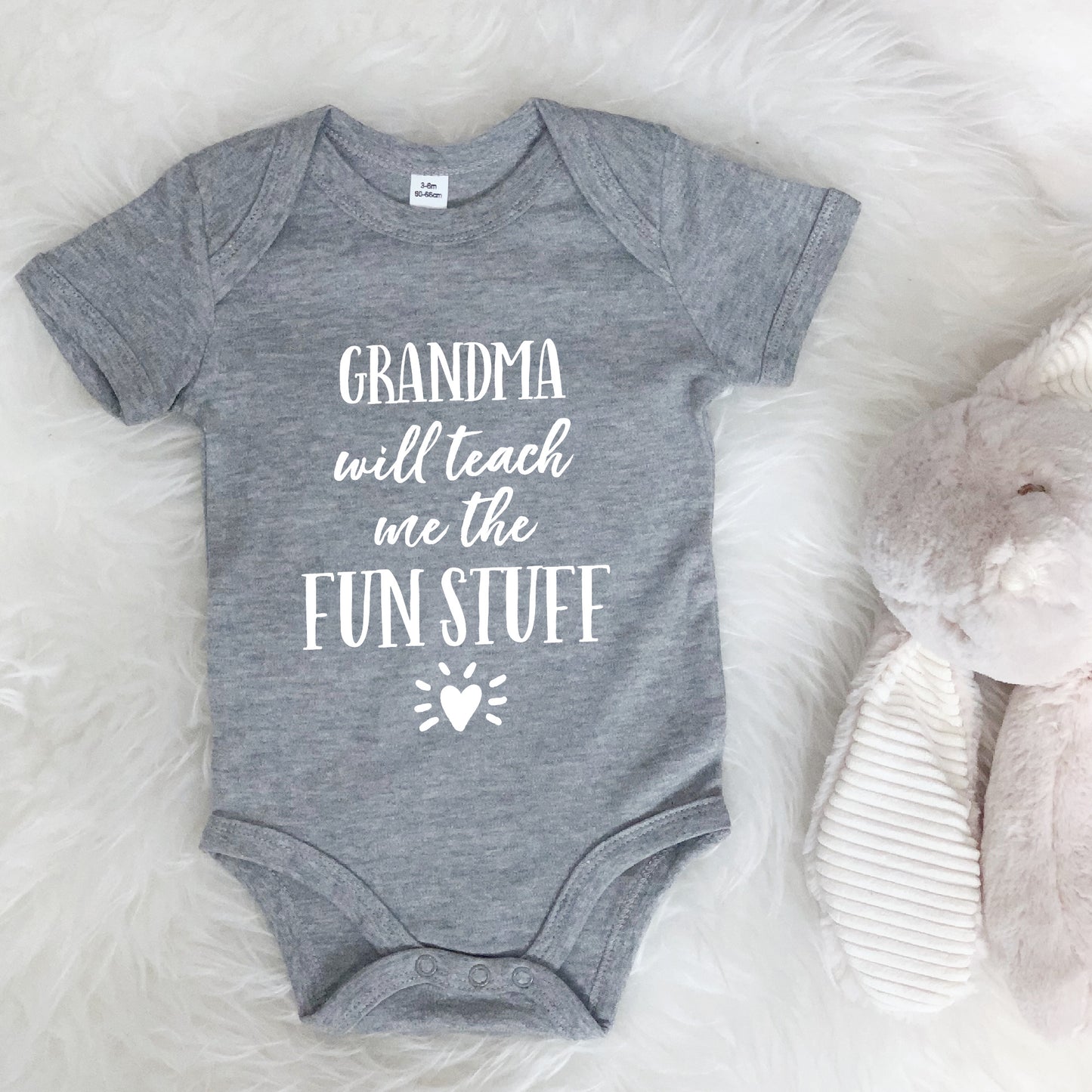 Grandma… Will Teach Me The Fun Stuff Babygrow - Lovetree Design