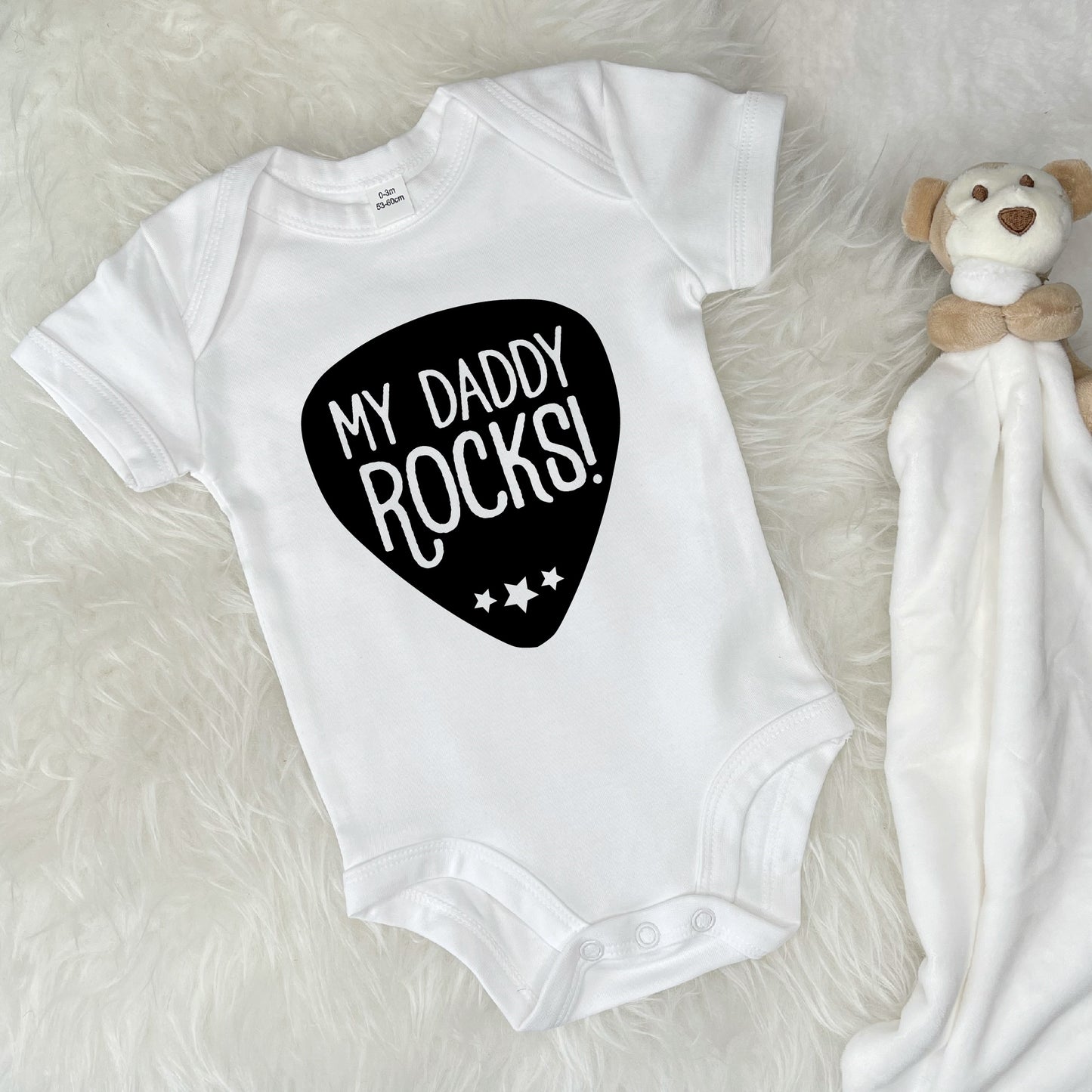 My Daddy Rocks Babygrow - Lovetree Design