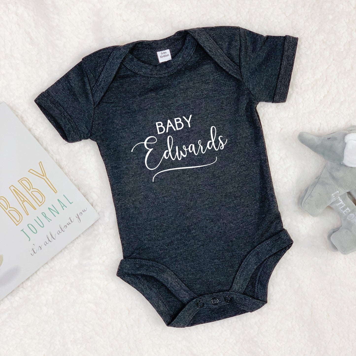 Personalised Script Writing Babygrow - Lovetree Design