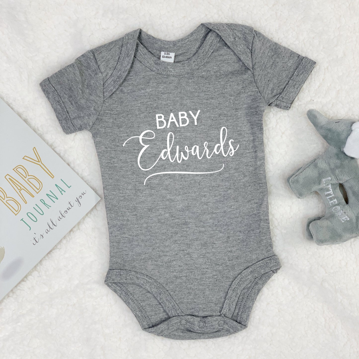 Personalised Script Writing Babygrow - Lovetree Design