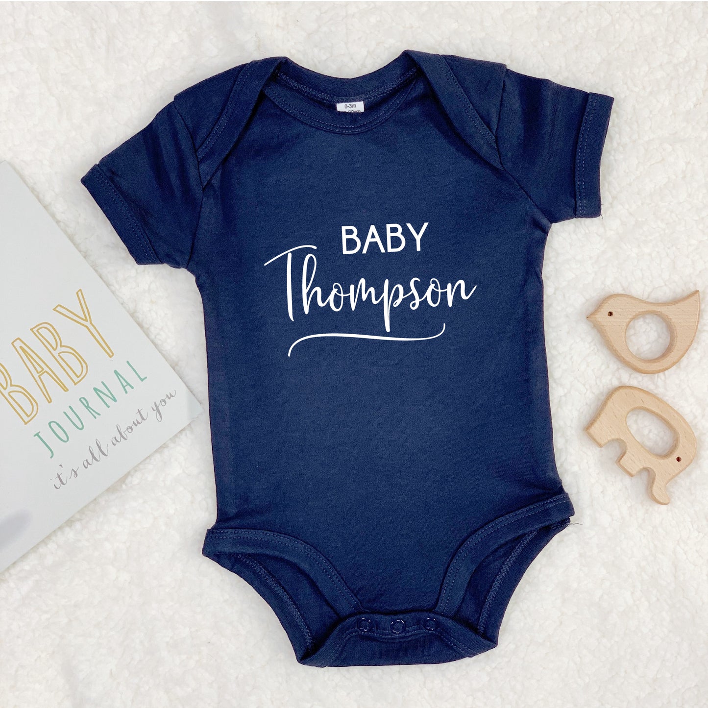Personalised Script Writing Babygrow - Lovetree Design