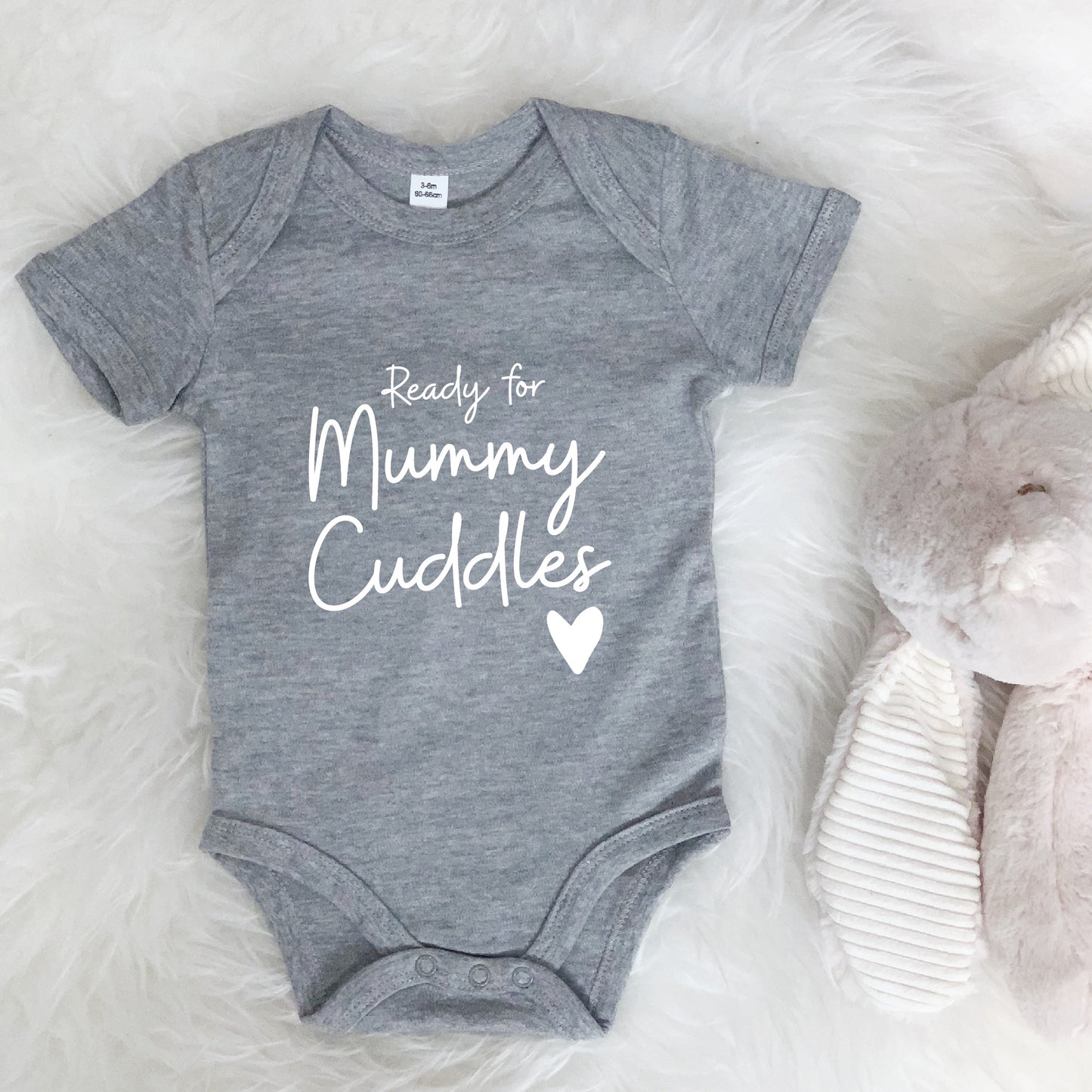 Ready For Mummy Cuddles. Mothers Day Babygrow - Lovetree Design