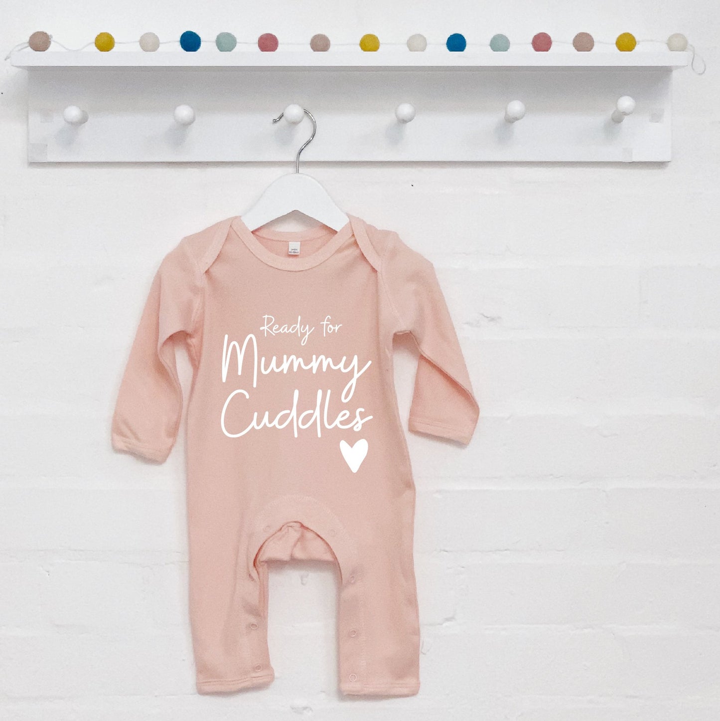 Ready For Mummy Cuddles. Mothers Day Babygrow - Lovetree Design