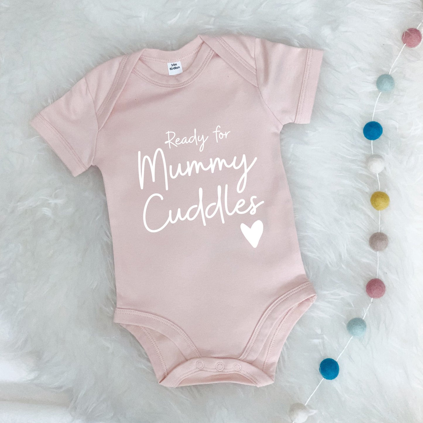 Ready For Mummy Cuddles. Mothers Day Babygrow - Lovetree Design