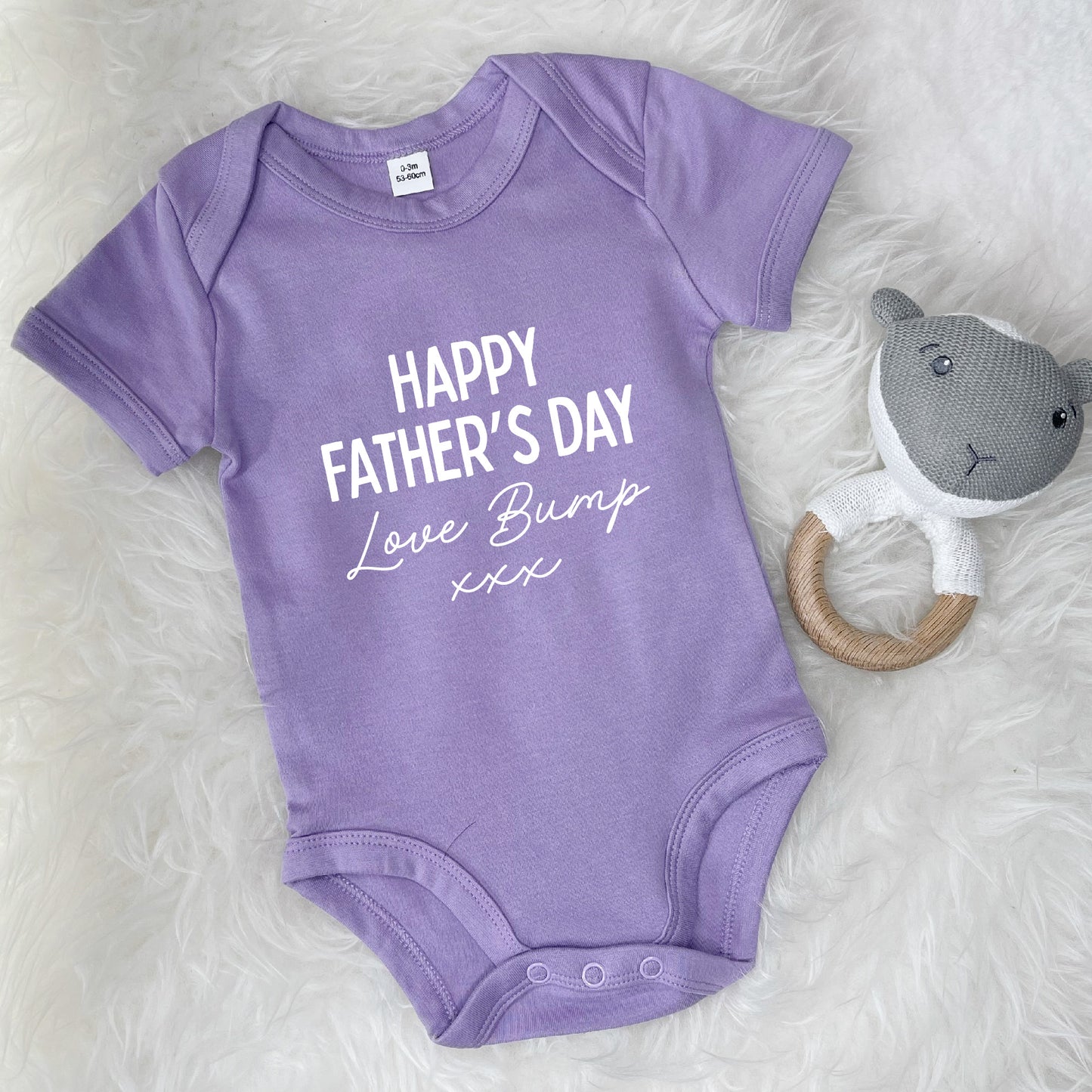 Happy Father's Day Love Bump Babygrow - Lovetree Design