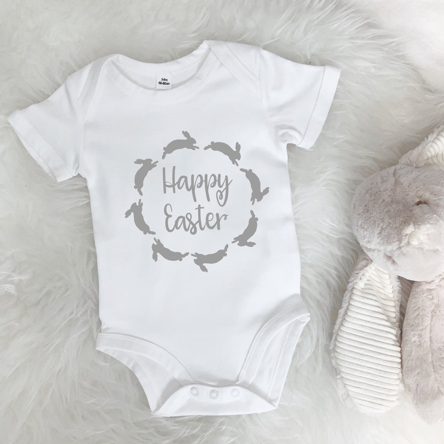 Happy Easter Bunny Garland Babygrow - Lovetree Design