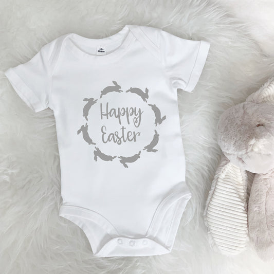 Happy Easter Bunny Garland Babygrow - Lovetree Design