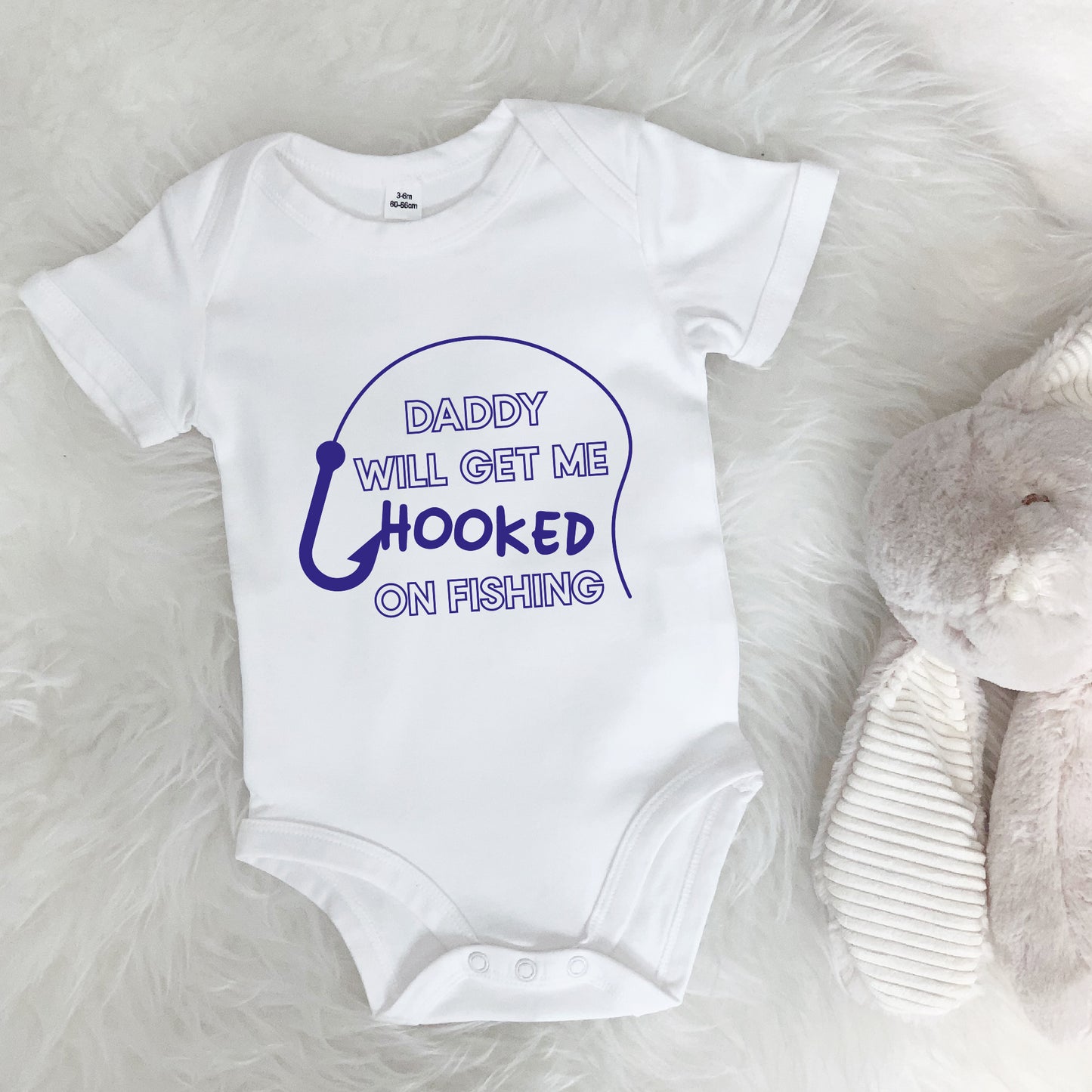 Daddy Will Get Me Hooked On Fishing Babygrow - Lovetree Design