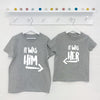 It Was Him! / It Was Her! Sibling Rivalry T Shirt Set - Lovetree Design