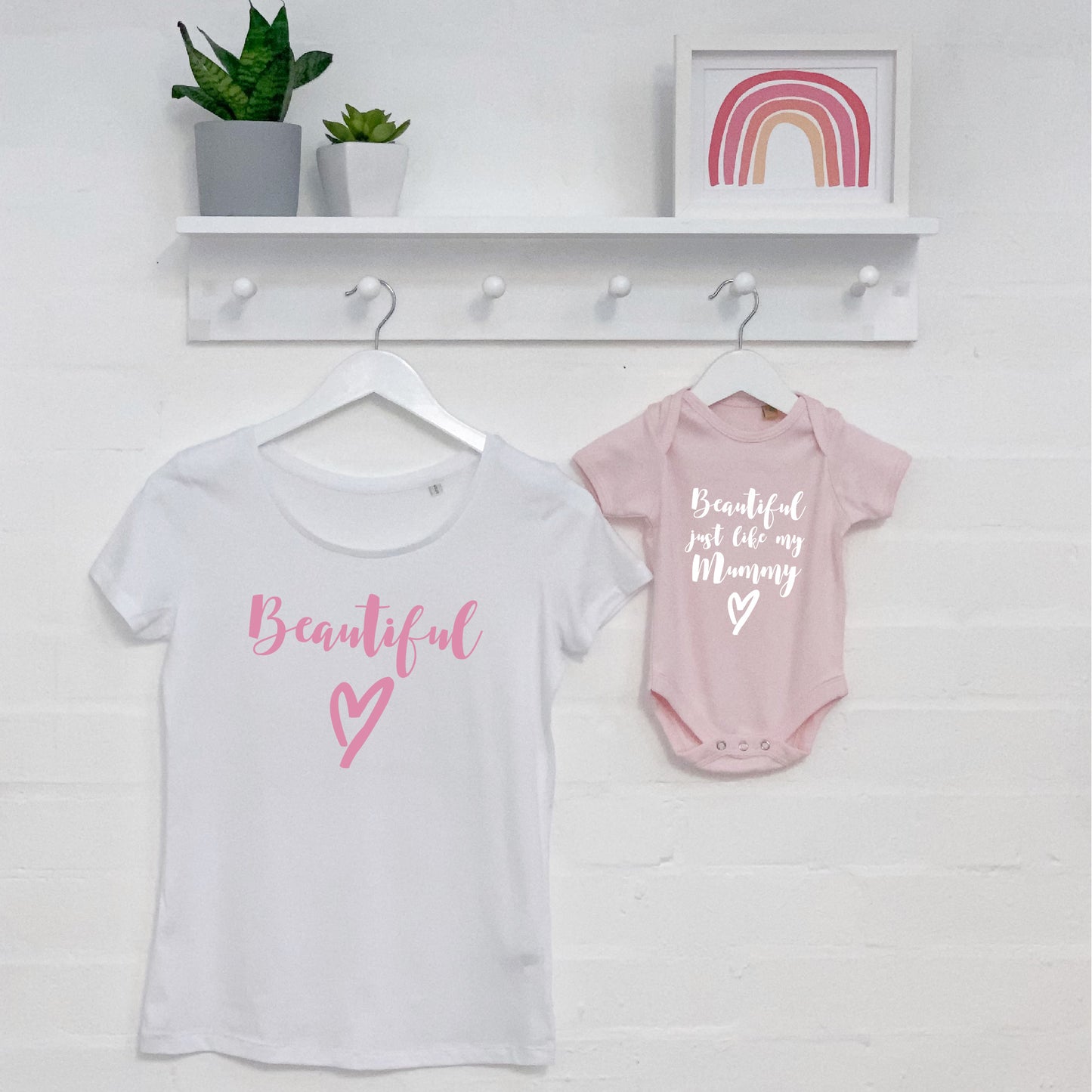 'Beautiful' Mother and Daughter T Shirt Set - Lovetree Design