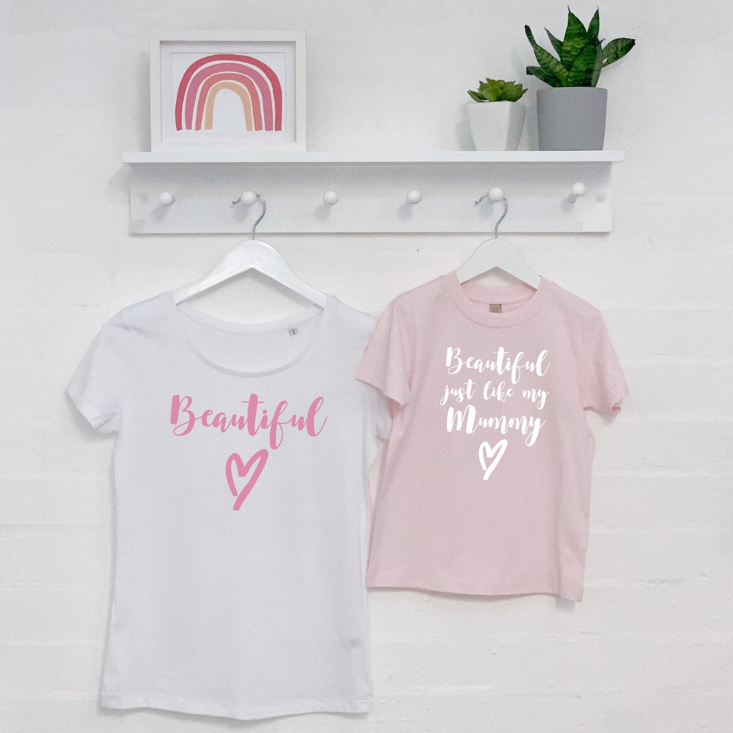 'Beautiful' Mother and Daughter T Shirt Set - Lovetree Design