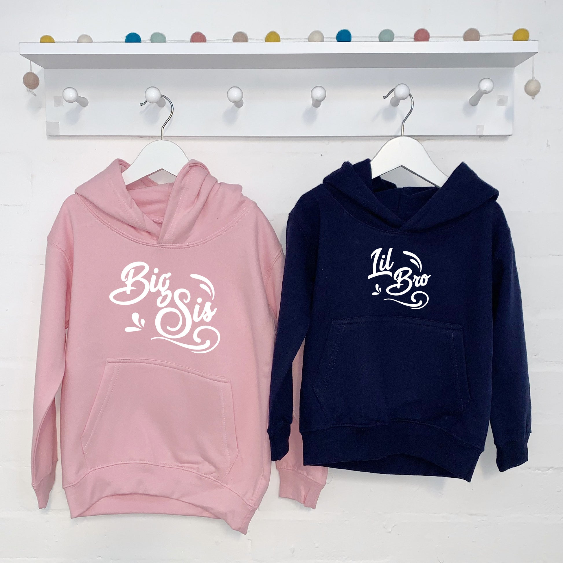 Sibling Waves Brother Sister Hoodie Set - Lovetree Design
