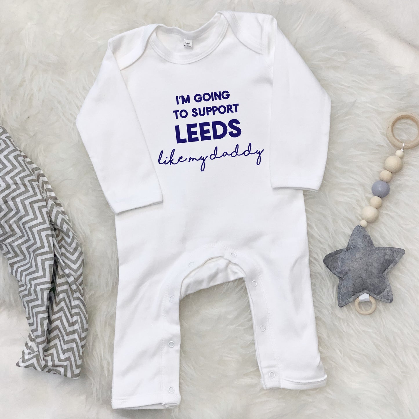 I'm Going To Support… Team Personalised Babygrow - Lovetree Design