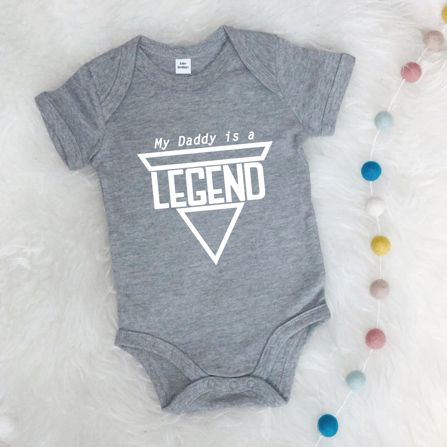 'My Daddy Is A Legend' Father's Day Babygrow - Lovetree Design