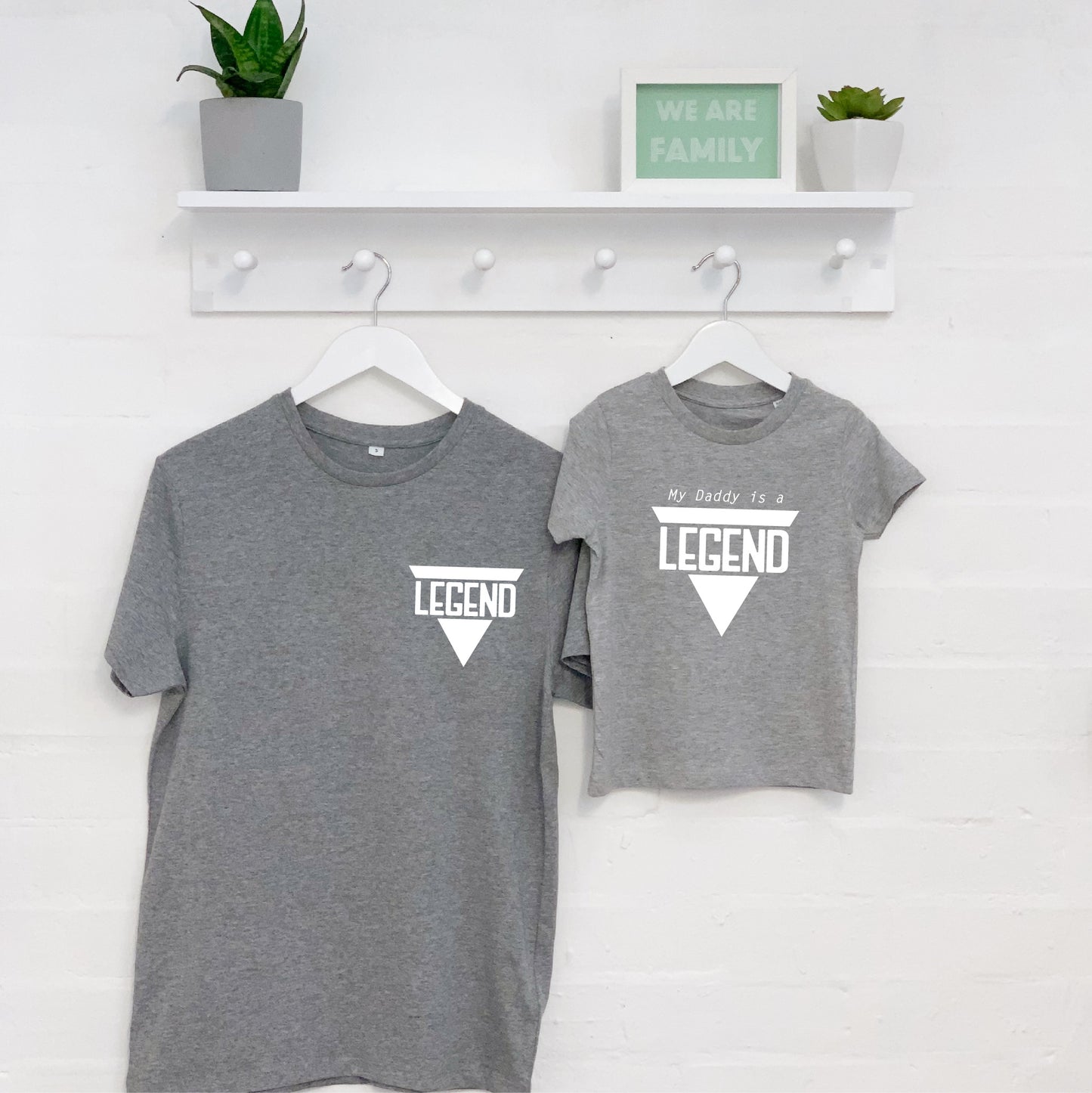 'Legend' Father And Son T Shirt And Babygrow Set - Lovetree Design
