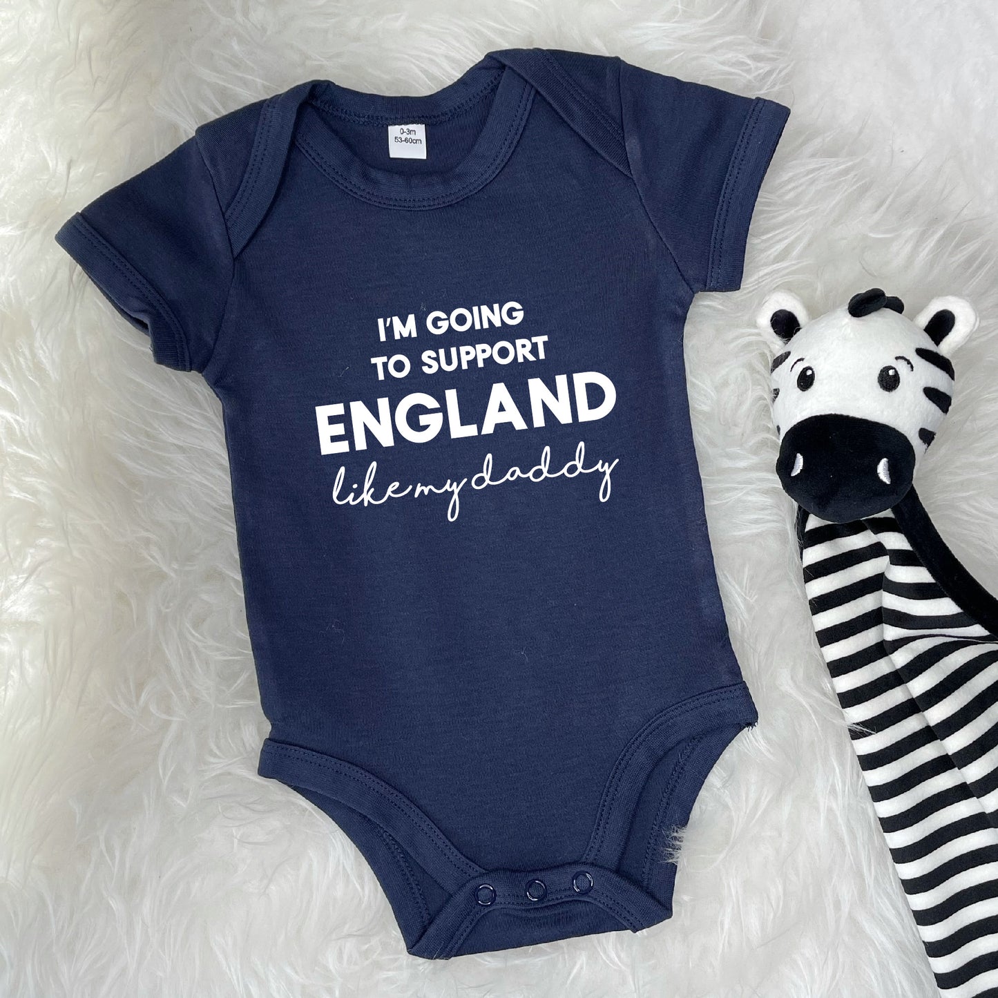 I'm Going To Support… Team Personalised Babygrow - Lovetree Design