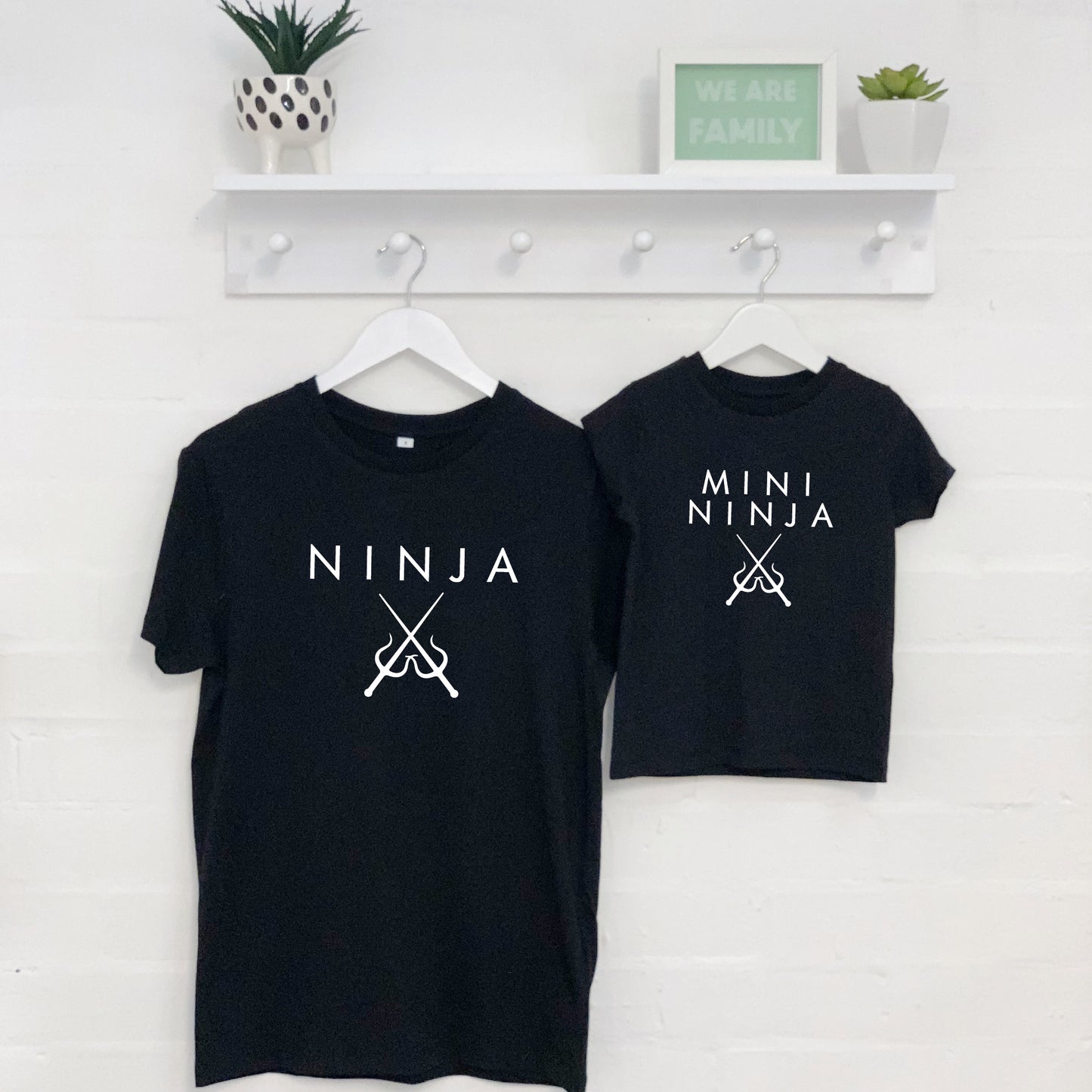 Ninja / Mini Ninja Father And Son T Shirt Set - Lovetree Design