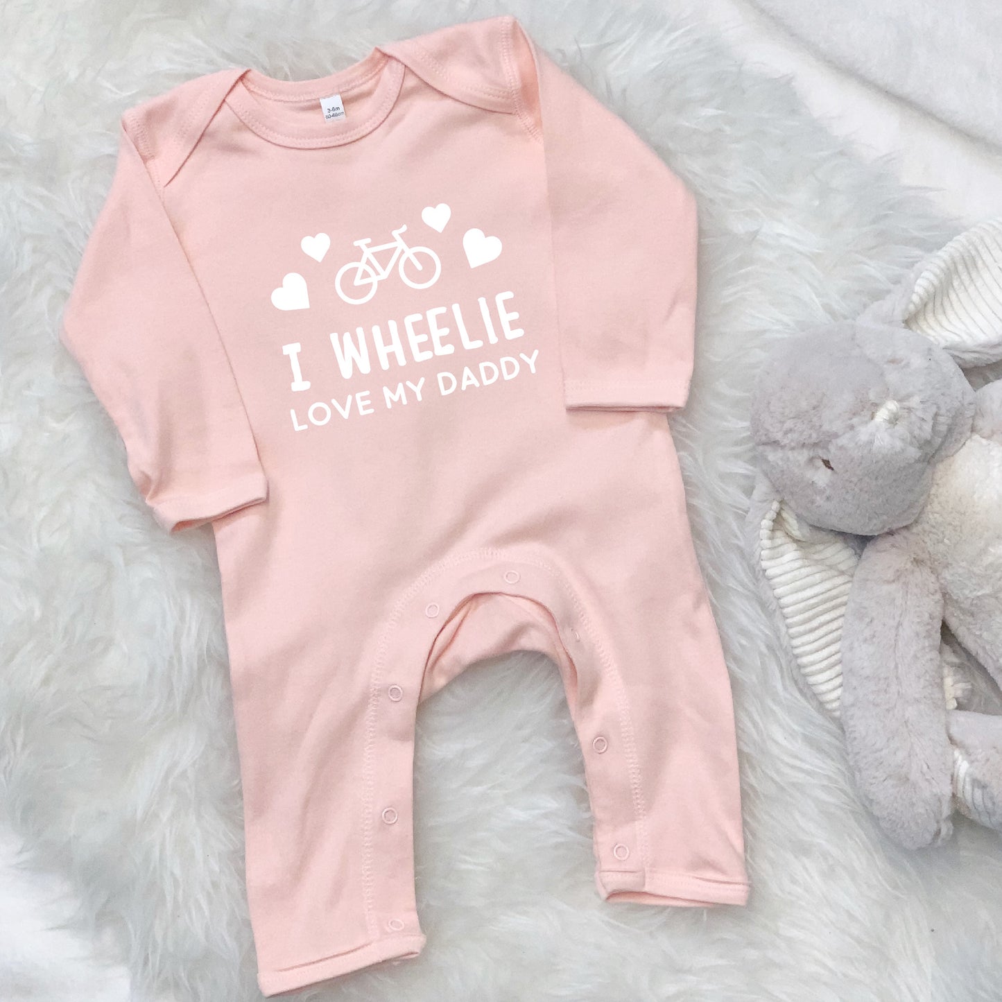 I Wheelie Love My Daddy Cycling Babygrow - Lovetree Design